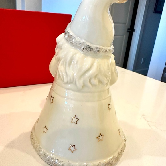 Lenox Seasons Greetings Recordable Porcelain Santa Claus Figurine 7” W/ Box - Picture 3 of 3